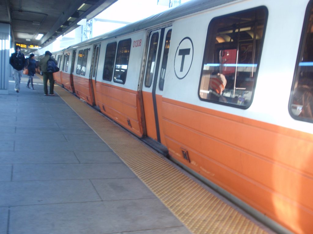 "All aboard the Orange Line!"