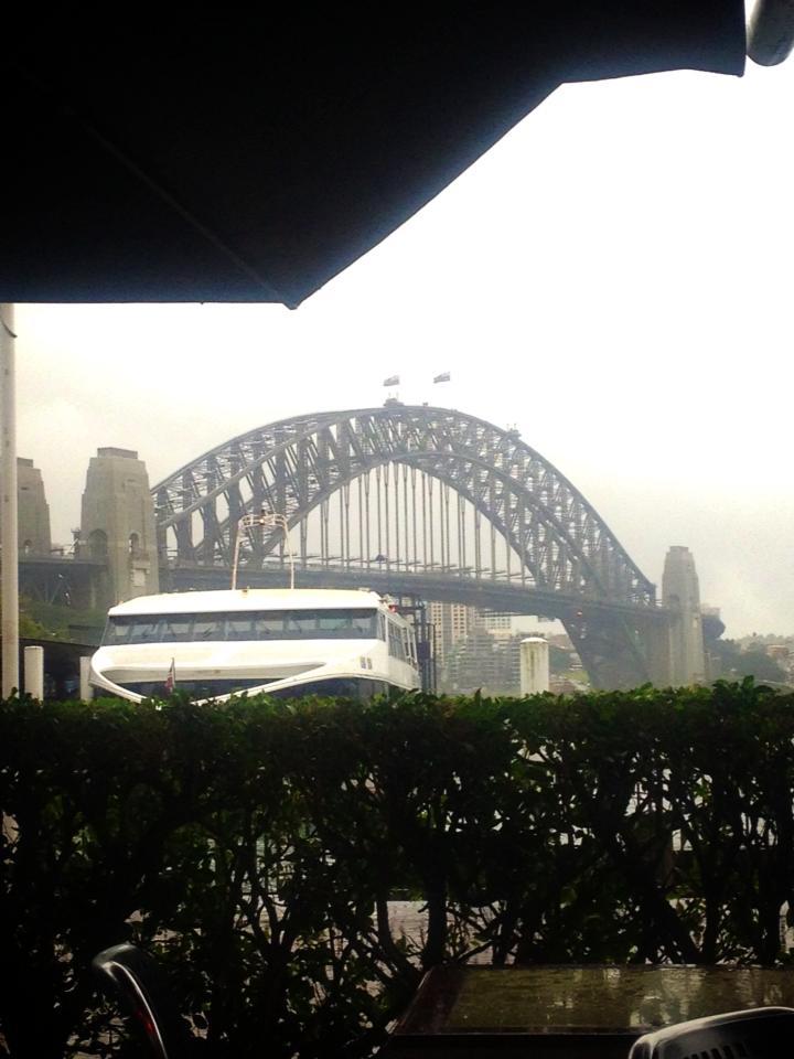 "Even on a rainy day, Sydney still looks beautiful!"