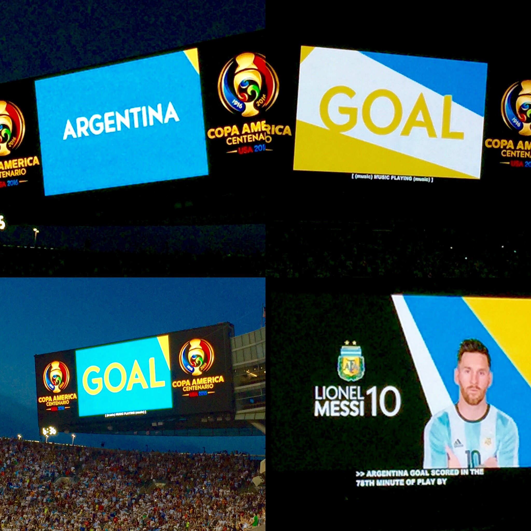 Argentina GOAL!  MESSI!  MESSI!  MESSI!  